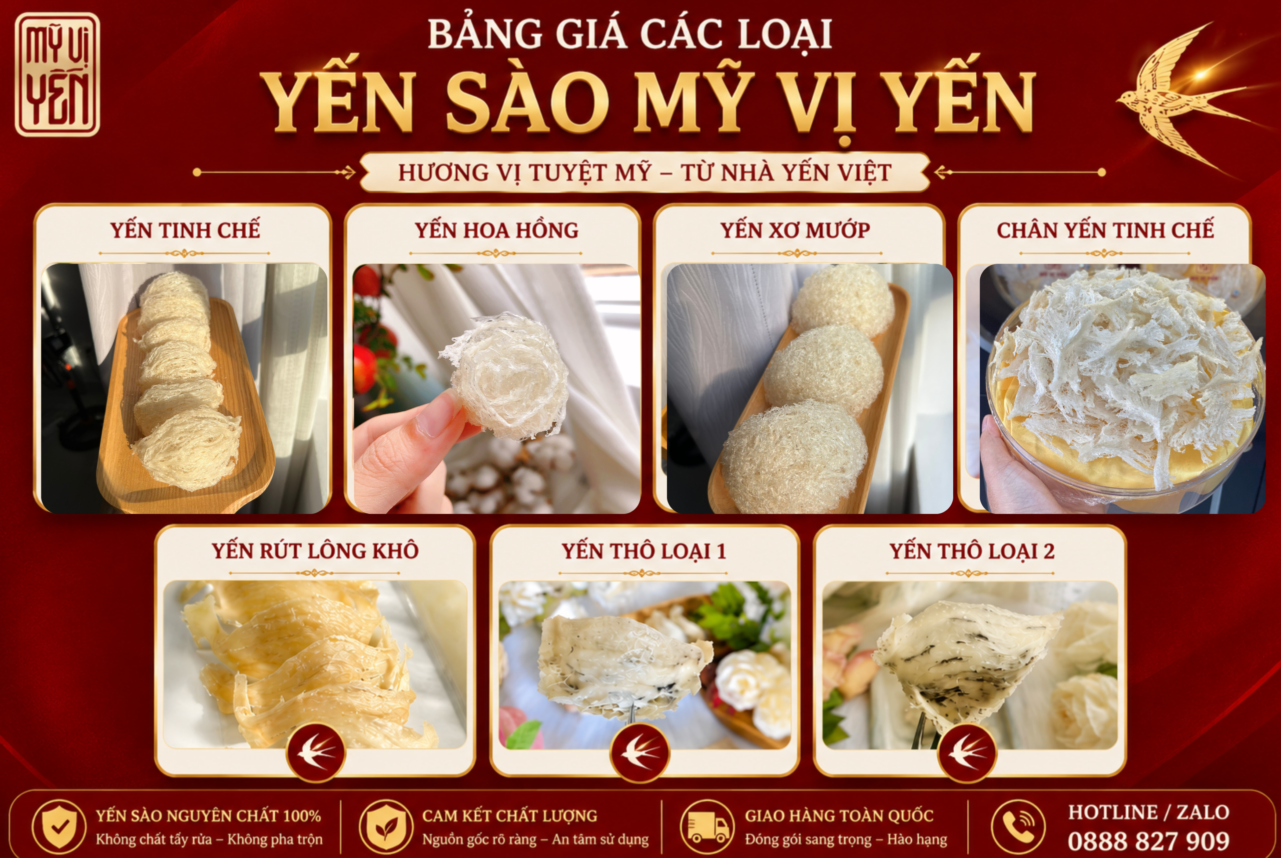 Bảng giá yến sào Khánh Hòa hiện nay chuẩn chất lượng
